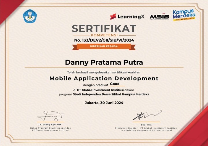 Flutter Certificate